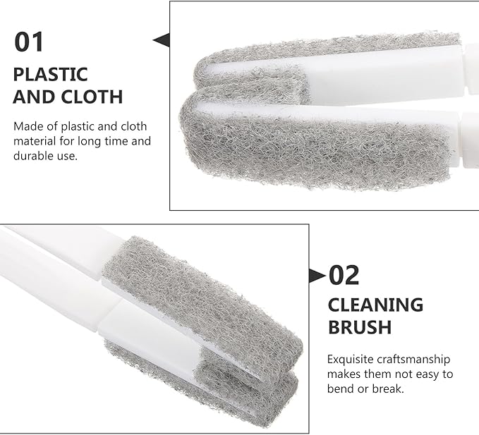 ARTIBETTER Handheld Blinds Cleaning Brush with 6 Replaceable Heads, Compact Vent and Air Conditioner Cleaner for Window Shutters, Household Dust Removal Tool