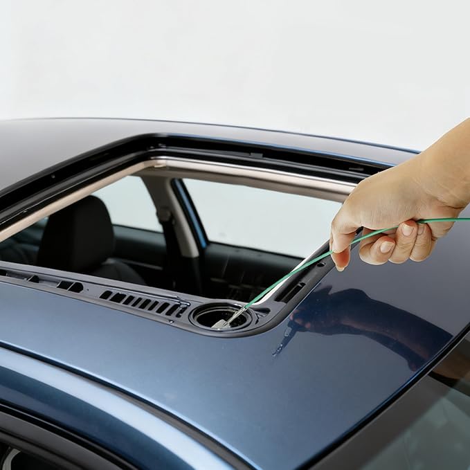 118 Inch Sunroof Drain Cleaning Tool, OLULU Sunroof Drain Cleaner, AC Drain Line Cleaner Snake for Auto Sunroof Tube Windshield Wiper Hole