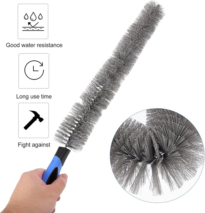VILLCASE 1 Pack Radiator Cleaning Brush, Radiator Cleaning Brush Dryer, Dust Brush for Mechines Clean Household Cleaning Tool