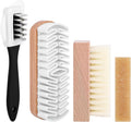 4pcs Suede Shoe Cleaning Kit, 3 Suede Shoe Brushes Cleaner Kit with Long Rubber Wiping Eraser for Shoes Boots Sneaker Bag & Jackets