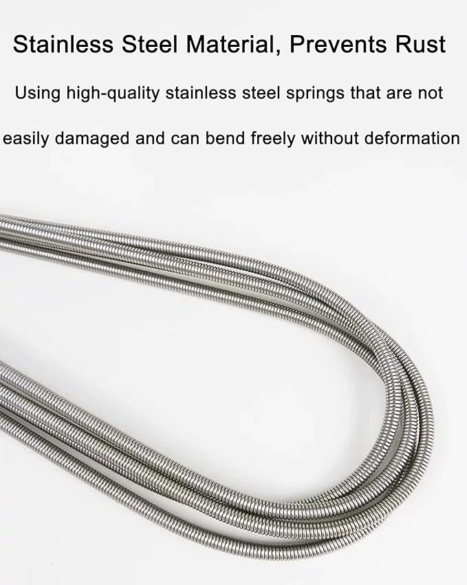 Flexible Long Drain Brush 61in Nylon Cleaner Double Ended Hose Tube Stainless Steel Pipe Brush 10 PCS 8.2in Straw Cleaning Brush