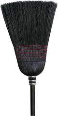 HAMBURG/NEXSTEP COMM PROD 6118-6 Black, 14" 6116-6 Warehouse 100% Corn Broom, Blac