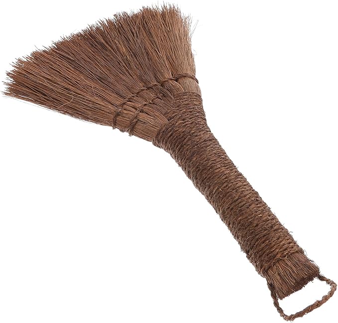 Small Cleaning Broom for Home Lightweight Sweep The Bed Brush Soft Synthetic Bristles Mini Hand Broom Hanging Rope for Furniture and Carpet Dust Removal Compact