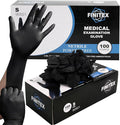 FINITEX Black Nitrile Disposable Medical Exam Gloves - 100/1000 PCS 6.3mil Powder-Free Latex-Free Food Gloves