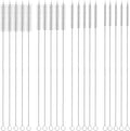 20 Pcs Straw Cleaner Brush Reusable Metal Handles Cleaner Brushes 12 inch Extra Long Straw Brush Straws Brushes Cleaners with Nylon Bristles for Water Bottle Tubes Drinking Cup Cleaning