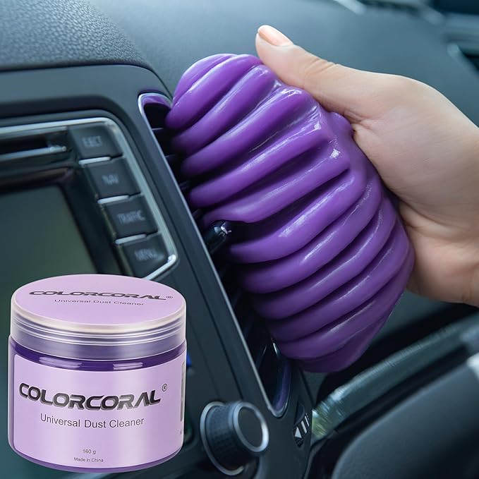 COLORCORAL Handheld Vacuum &Computer Air Duster and Keyboard Cleaning Gel for Office Desktop Laptop Keyboard Car and Home Cleaning