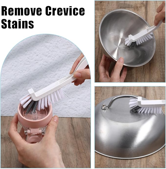 36Pcs Kitchen Scrub Brush Dish Brush, Bulk Sink Bathroom Edge Corner Cleaning Brushes, Right Angle Kitchen Brushes, Stiff Bristles for Bathtub, Shower