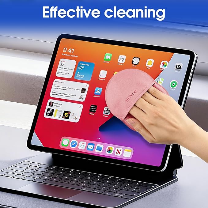 Microfiber Screen Cleaning Cloth for Laptops, Computer, Tablets, TV, Cellphone, Camera,Kindle eReaders,iPad, iPhone, Mac Book, Car Screen,Monitors,Smartscreen,Premium Polishing Cloth,