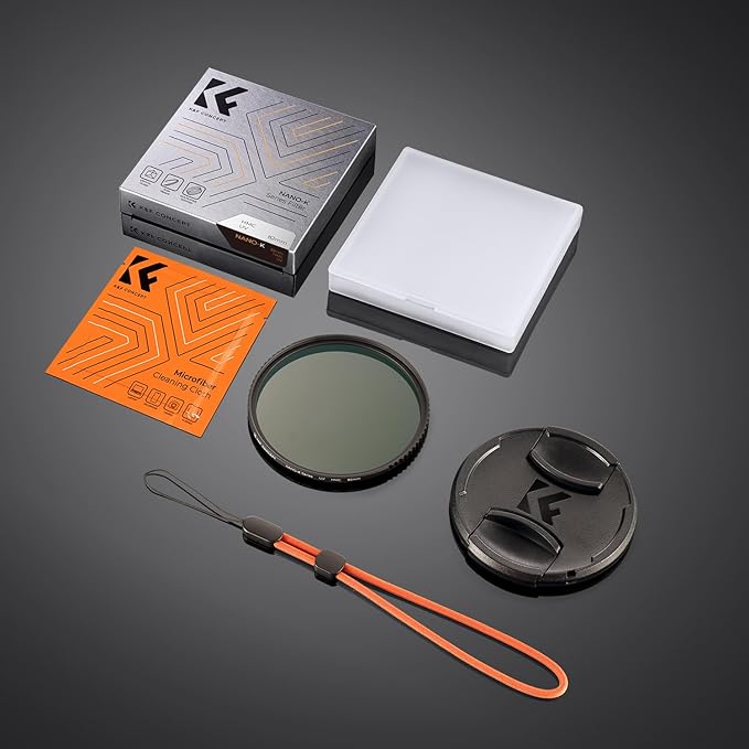 K&F CONCEPT 43mm MC UV Lens Protection Filter with Lens Cap Cleaning Cloth Optical Glass Ultra Slim 18 Multi-Layer Coatings Camera Lens UV Filter (K-Series)