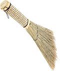 Small Corn Whisk Broom with Short Ergonomic Handle for Bedroom Sofa Carpet Cleaning Handmade Mini Hand Broom for Dust Dirt Sweep Versatile and Convenient Household Tool