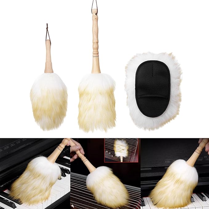 Sofa Nonstatic Hanging Rope Modern Home Cleaning Wood Handle Furniture Dust Sweeping Car Brush Long Lambswool Duster