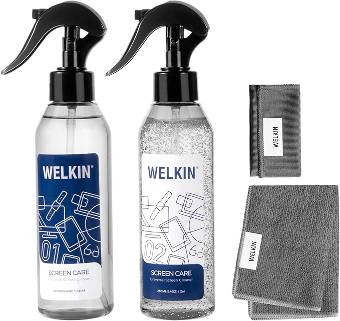 CLICK CLEAN Cleaning Kit, 1 x Cleaning Gel for Car Interior and Keyboard, 1 X Cleaning Mist, 1 X Cleaning Gel, 1 Microfiber Cloth and 1 Glass Wipe Included