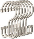 Goowin Shower Curtain Hooks, Shower Curtain Rings, Metal Shower Curtain Hangers Rust Proof, Double Glide Shower Rings for Curtain, Shower Hooks for Shower Curtain, Matte Nickel, 24 Pack-Cylinders