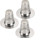 Bathroom Sink Drain Strainers for 1.1"-1.25" Depth Than 1.6" Drain Hole Catcher for Bathroom Sink,Laundry, Utility, RV Sink.Small Conical Bathroom Sink Strainer Basket