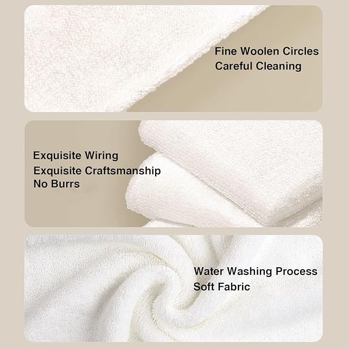 Bamboo Fiber Dish Cloths for Kitchen, Reusable Dish Towels,Double Layered, Super Absorbent, for Cleaning, Washing, and Drying Multipurpose Cleaning Rags for Home Pack of 10