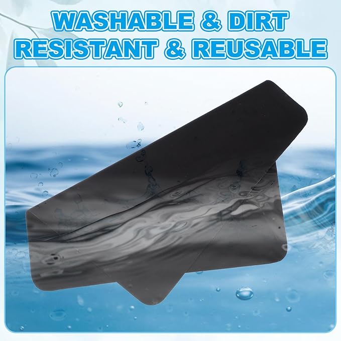 PATIKIL Glasses Cleaning Cloth 7.9" x 7.9", 6 Pcs Microfiber Eyeglasses Cleaner Cloths Soft Suede Wipe Screen for Camera Len Eyeglass Screens Phones Smart Devices, Black