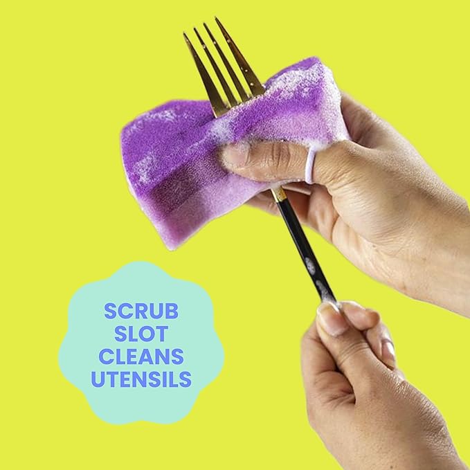 Brite by Scotch-Brite Scrub & Wipe Scrubber, 6 Pack of Scrubbers