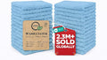 Softolle 100% Cotton Washcloths 24 Pack (12x12 Inches) Soft, Highly Absorbent Washcloth, Face Towels, Wash Cloths for Face, Ring Spun, Bulk Pack (Sky Blue)