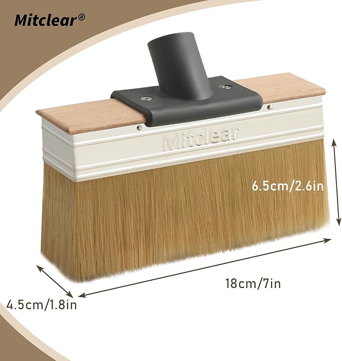 Deck Stain Applicator Brush Replacement(2 Sets), 7IN Wide Deck Paint Brushes for Applying Stains, Paints and Sealer on Outdoor Wood Deck, Fence, Patio, Wall, Furniture