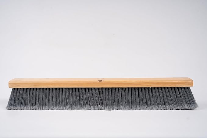24" Grey Flagged Push Broom