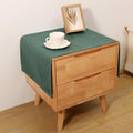 Small Bedside Tablecloth Table Dustcover End Tabletop Home Decoration Fabric Tablecloth Nightstand Table Covering Doilies for Furniture Décor (16×35inch)
