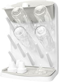 Ubbi Vertical Baby Bottle Drying Rack, Space Saving Countertop Drying Rack Baby Organizer, Oat