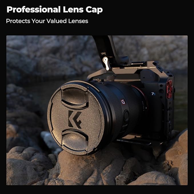K&F CONCEPT 95mm Circular Polarizer Filter with Lens Cap Cleaning Cloth Optical Glass Ultra Slim 18 Multi-Layer Coatings Polarizing Filter for Camera Lens (K-Series)