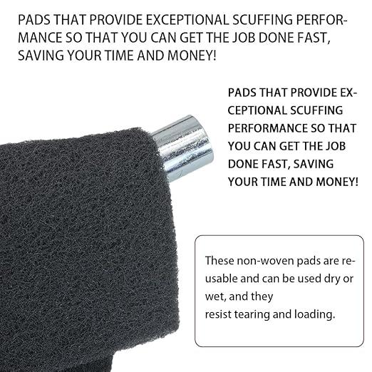6"x9" Automotive Scuff Pad 8 Pack (7448) - 8 Gray(Ultra Fine), Wet/Dry Reusable Scuffing Pad for Paint Prep, Sanding - Auto Body, Woodworking & Handicrafts
