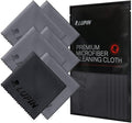 Lupin Microfiber Cleaning Cloths, 6 Pack Premium Ultra Lint Free Polishing Cloth for Cell Phone, Tablets, Laptops, iPad, Glasses, Camera Lens, TV Screens & Other Delicate Surfaces - Gray