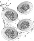 Sink Drain Strainer, Reversible Easy Clean Mesh Sink Strainer with 304 Stainless Steel, Wokdada Revolutionary Anti-Rust Large Kitchen Sink Strainer Food Catcher for Garbage Disposal Without Clogging