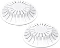DANCO Universal Bathroom Sink Suction Cup Hair Catcher Strainer and Snare | For Pop-Up Stoppers | White | 2 Pack (10769)