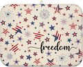 4th of July Dish Drying Mat for Kitchen Counter,Independence Day Stars Memorial Fallen Soldiers Microfiber Drying Mat, Washable Absorbent Patriot Kitchen Countertop Dish Mat Draining Mat 18×24Inch