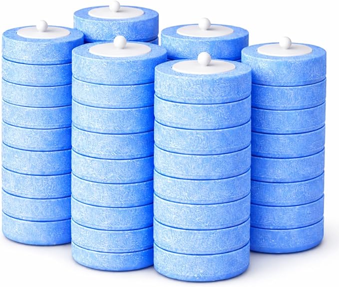Count Disposable Toilet Brush Heads, Toilet Bowl Wand Refills, Replacement Heads for Toilet and Bathroom Cleaning, Not Compatible with Electric Toilet Brushes(40PCS)