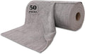 Reusable Cleaning Cloths Microfiber Towel: 50 Pack Washable Tear Away Cleaning Towels Roll - 12× 12 Absorbent Rags Drying Dishcloths for Kitchen House Car (50, Grey)