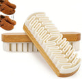 Suede Shoe Brush and Eraser, 2025 New Suede Brush and Eraser, Soft Suede Shoe Brush Cleaner, Suede Cleaning Brush for Shoes, Bags, Jacket, Purse, Sofa with Wooden Handle, Stain Eraser (2pcs)