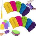 360° Electrostatic Duster Refills, Reusable & Washable Pads for Hand Duster, Sustainable Dust Removal Kit for Home, Office & Car – Dry & Wet Use, High-Adsorption Microfiber (10 PCS)