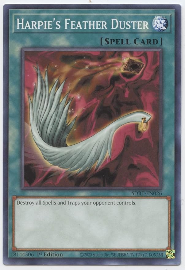 Harpie's Feather Duster - SDBT-EN026 - Common - 1st Edition
