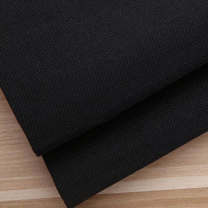 Small Bedside Tablecloth Table Dustcover End Tabletop Home Decoration Fabric Tablecloth Nightstand Table Covering Doilies for Furniture Décor (16×35inch) Black