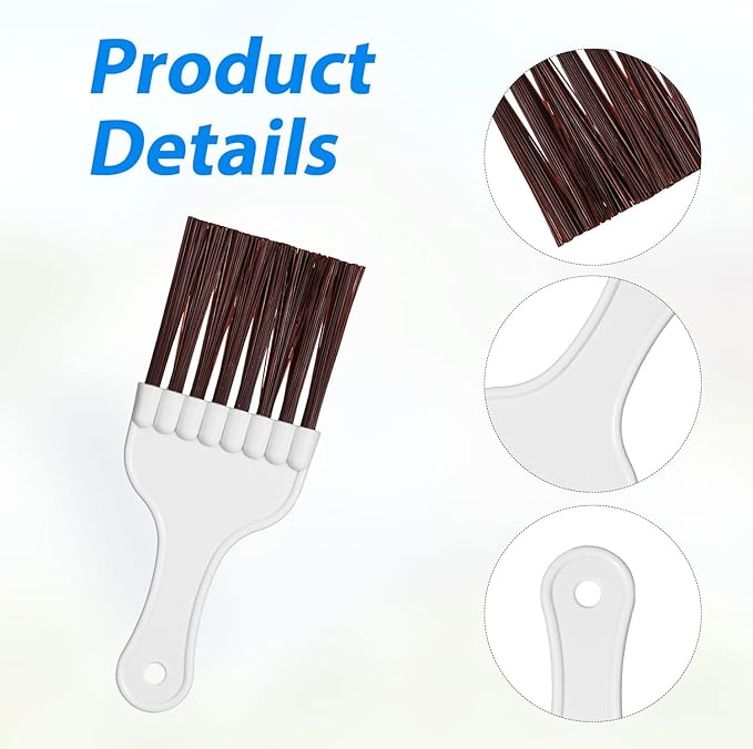 3pcs Air Conditioner Fin Cleaning Brush, HVAC Conditioner Condenser Cleaner Stainless Steel Refrigerator Coil Cleaning Brush AC Fin Comb Evaporator Radiator Fin Repair Fridge Cleaning Tool