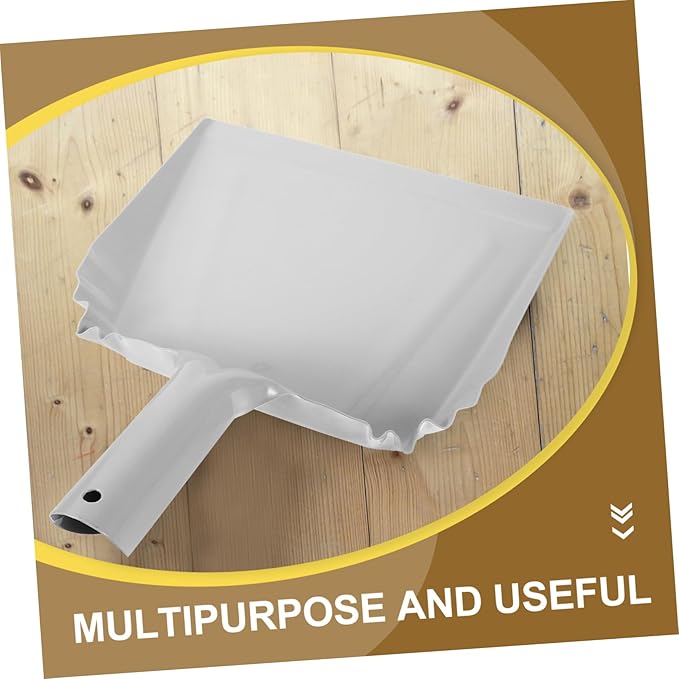 Unomor Metal Dustpan Handheld Small Pan Handle for Home Office Car Cleaning Tool