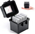 Sony Ricoh Canon Olympus Battery & Memory Card Case - Organizer for 4 x NP-BX1, DB-110, LI-90B, LI-92B Batteries, 1 x SD & 2 x Micro SD Cards
