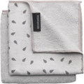 Brabantia x2 Microfiber Cleaning Dish Cloths (Light Gray) Absorbent Hygenic Rags for Washing, Drying (12x12)