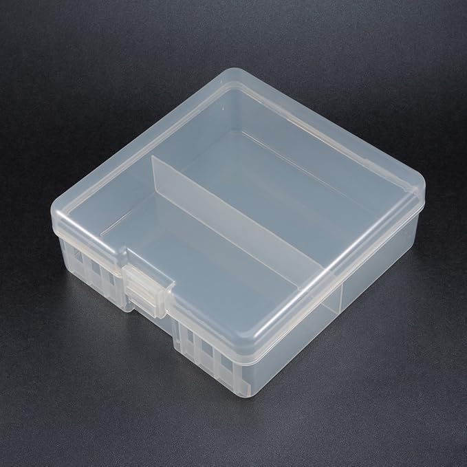 uxcell Hard Plastic Large Battery Storage Box Holder Organizer Protective Container for AAA/AA/C/D/9V Batteries