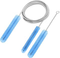 CPAP Hose Brush Durable cpap Tube and Mask Cleaning Brush, 7-Foot CPAP Hose Cleaner for 19mm(Standard 22mm), 15mm Diameter Tubes, 7-Inch Handy CPAP Brush for Mask, Water Chamber (Light Blue)