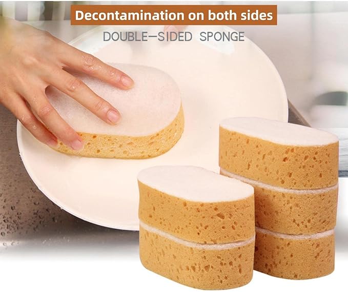 5 Pack Clean Sponges, High Density Large Sponge Wipers, Strong Scrubbing Ability, Clean and Scratch Free Sponge, Suitable for Washing Tableware/Cars/Furniture.