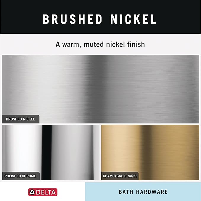 Delta Faucet Porter Toilet Paper Holder, SpotShield Brushed Nickel , Bathroom Accessories, PTR50-BN