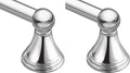 Moen Preston Collection Chrome 24-Inch Single Bathroom Towel Bar, Wall Mounted Hanger for Bath or Kitchen, DN8424CH (Pack of 2)