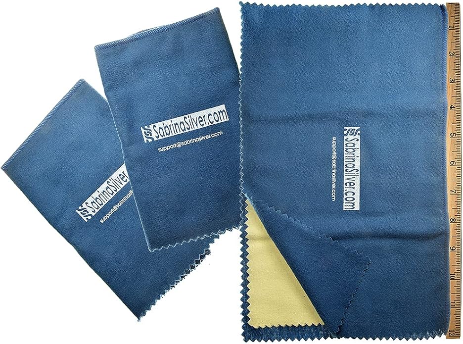 3-Pack Polishing Cloth for Silver, Gold, Brass & Most Other Metals, 11x14 Largest Size