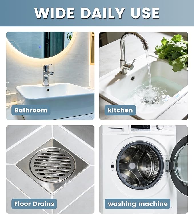 5-Piece Dryer Vent Cleaning Brush Kit Including Grout Brush, Refrigerator Coil Cleaning Brushes, Clothes Trap and Duct Removers, Long-Handled Appliance Cleaning Tool Set for Household Maintenance