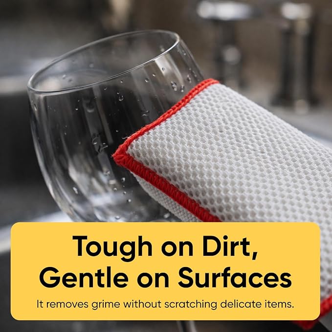 Microfiber Sponges for Dishes, Non-Scratch Sponge Dish Scrubber Heavy Duty Household Cleaning Multi-Purpose Cleaning Supplies Dish Wash Kitchen Cleaners Pack of 36
